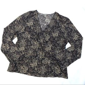 J Jill Women's Semi-Sheer Lightweight Top